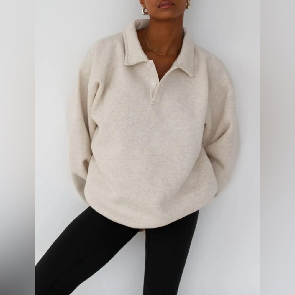 Rumored Cream Pullover Sweatshirt. Slight marks pictured.